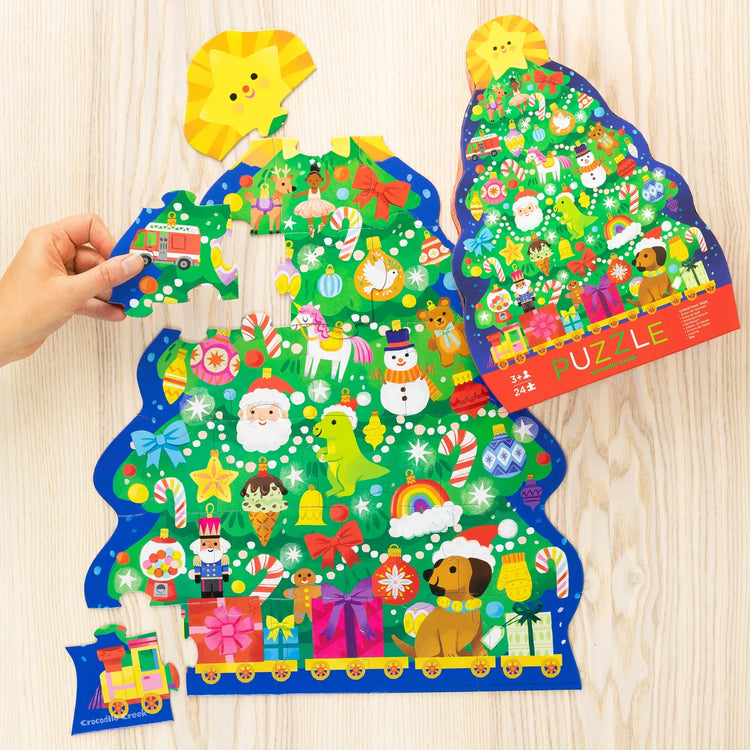 CROCODILE CREEK | CLASSIC FLOOR PUZZLE 24 PIECE - CHRISTMAS TREE
