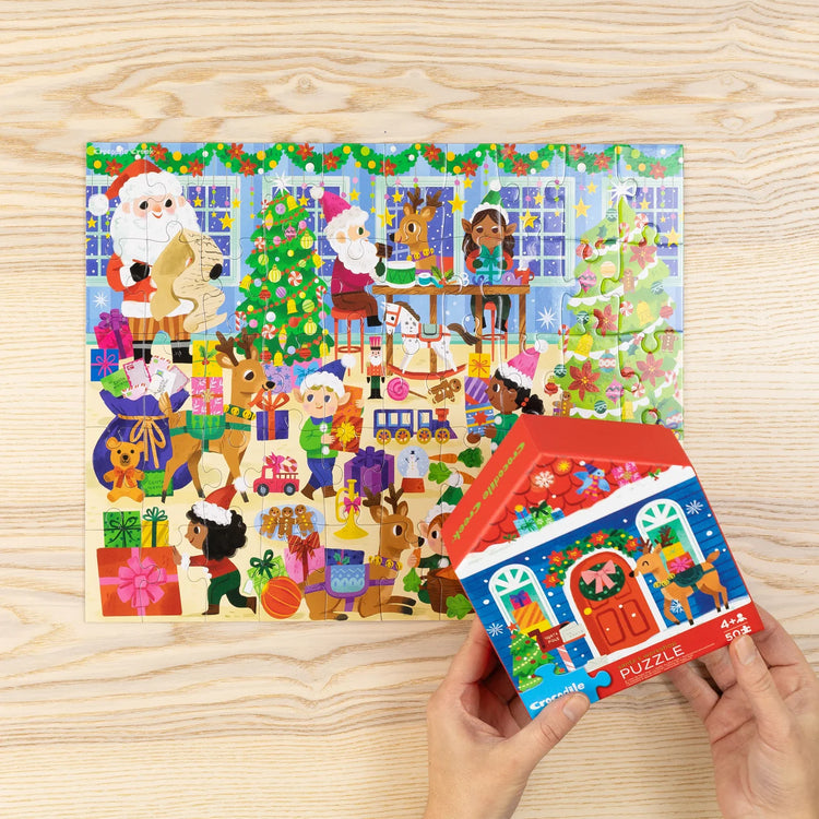 CROCODILE CREEK | FLAT HOUSE PUZZLE 50 PIECE - SANTA'S WORKSHOP
