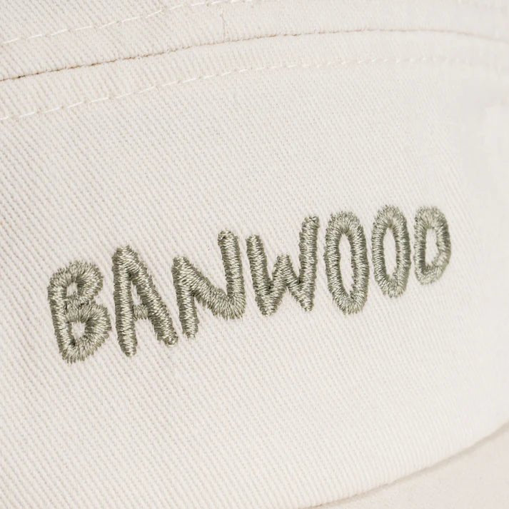 BANWOOD | WASHED 5 PANEL CAP - OFF WHITE *PRE - ORDER* 1 - 3Y (50cm) by BANWOOD - The Playful Collective