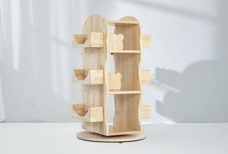 BUNNYTICKLES | MESASILLA REVOLVING SOLID WOODEN BOOKCASE *PRE-ORDER* Melb Pick Up by BUNNYTICKLES - The Playful Collective