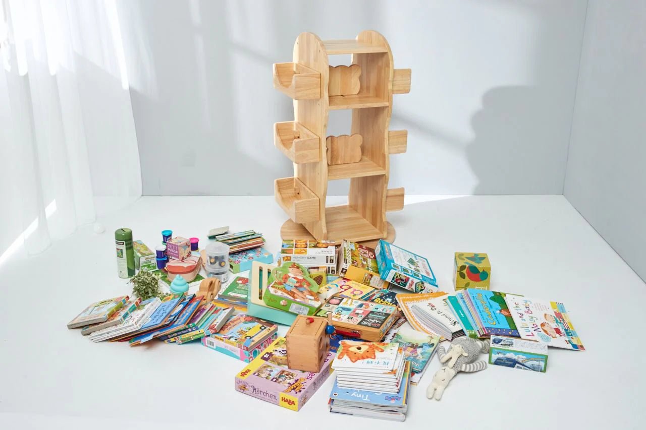 BUNNYTICKLES | MESASILLA REVOLVING SOLID WOODEN BOOKCASE *PRE-ORDER* Melb Pick Up by BUNNYTICKLES - The Playful Collective