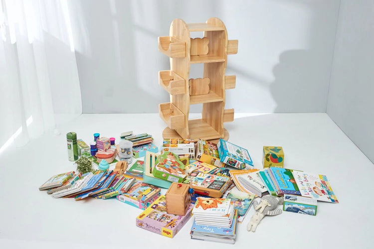 BUNNYTICKLES | MESASILLA REVOLVING SOLID WOODEN BOOKCASE *PRE-ORDER* Melb Pick Up by BUNNYTICKLES - The Playful Collective