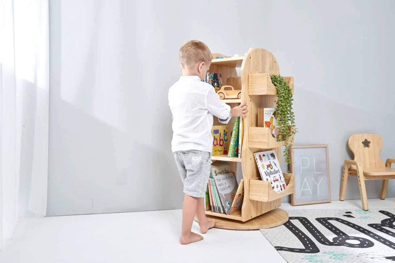 BUNNYTICKLES | MESASILLA REVOLVING SOLID WOODEN BOOKCASE *PRE-ORDER* Melb Pick Up by BUNNYTICKLES - The Playful Collective