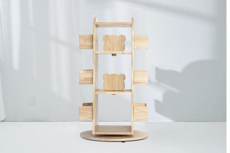 BUNNYTICKLES | MESASILLA REVOLVING SOLID WOODEN BOOKCASE *PRE-ORDER* Melb Pick Up by BUNNYTICKLES - The Playful Collective