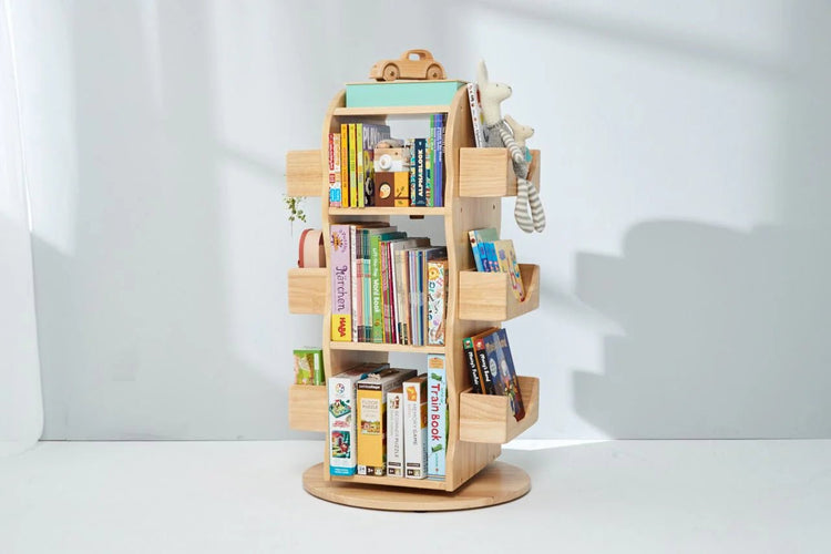 BUNNYTICKLES | MESASILLA REVOLVING SOLID WOODEN BOOKCASE *PRE-ORDER* Melb Pick Up by BUNNYTICKLES - The Playful Collective