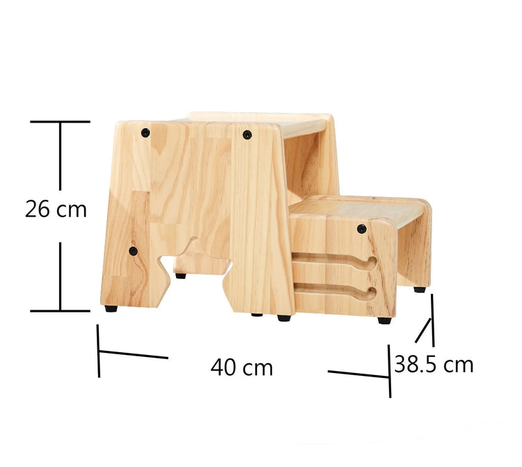 BUNNYTICKLES | MESASILLA SOLID WOODEN STEP STOOL Melb Pick UpStar by BUNNYTICKLES - The Playful Collective
