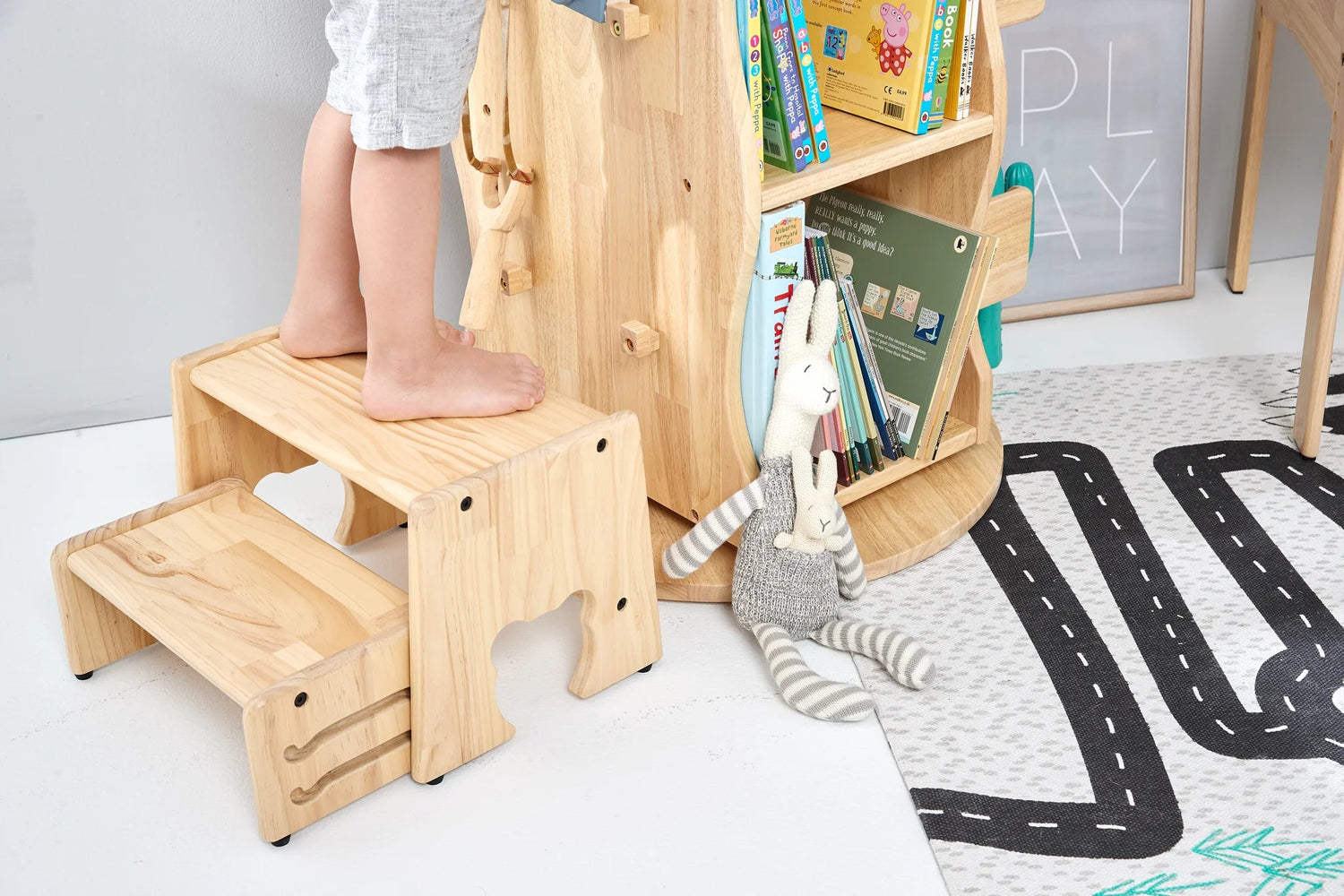 BUNNYTICKLES | MESASILLA SOLID WOODEN STEP STOOL Melb Pick UpStar by BUNNYTICKLES - The Playful Collective