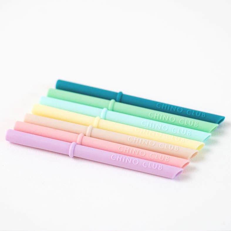 CHINO CLUB | SILICONE REPLACEMENT STRAW - PICK YOUR COLOUR Pink by CHINO CLUB - The Playful Collective