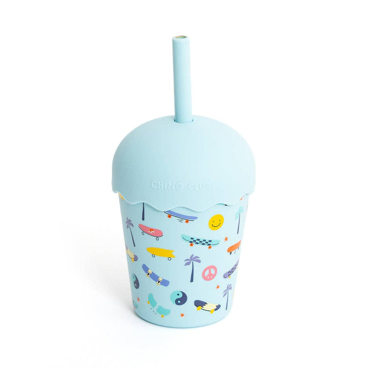 CHINO CLUB | SKATE MINI SMOOTHIE CUP & STRAW 200ML by CHINO CLUB - The Playful Collective