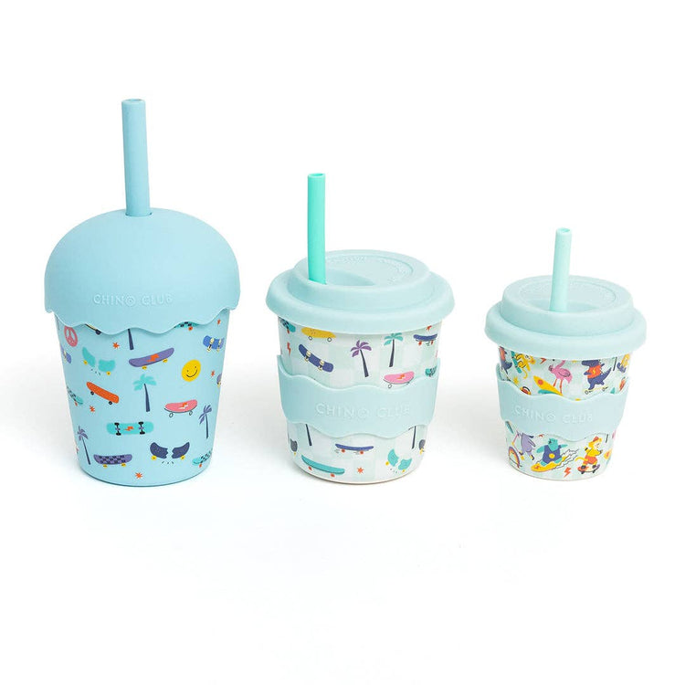 CHINO CLUB | SKATE MINI SMOOTHIE CUP & STRAW 200ML by CHINO CLUB - The Playful Collective