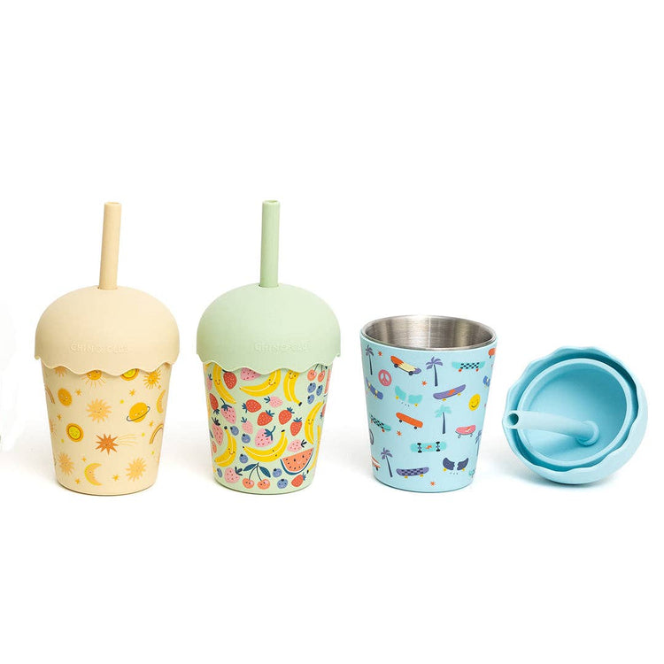 CHINO CLUB | SKATE MINI SMOOTHIE CUP & STRAW 200ML by CHINO CLUB - The Playful Collective