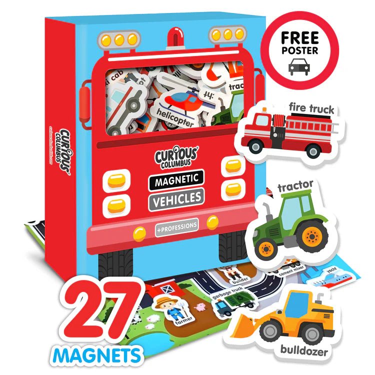 CURIOUS COLUMBUS | MAGNETIC VEHICLES & PROFESSIONS by CURIOUS COLUMBUS - The Playful Collective