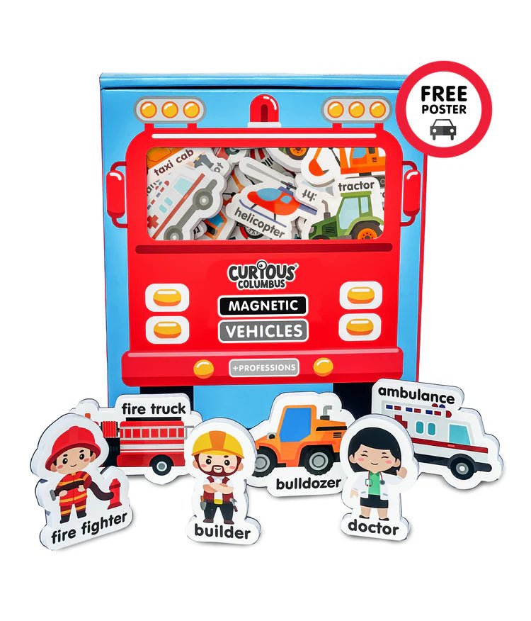 CURIOUS COLUMBUS | MAGNETIC VEHICLES & PROFESSIONS by CURIOUS COLUMBUS - The Playful Collective