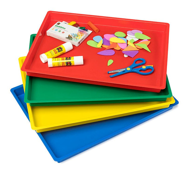 EDX EDUCATION | ART TRAY - ASSORTED COLOURS SET OF 4 by EDX EDUCATION - The Playful Collective
