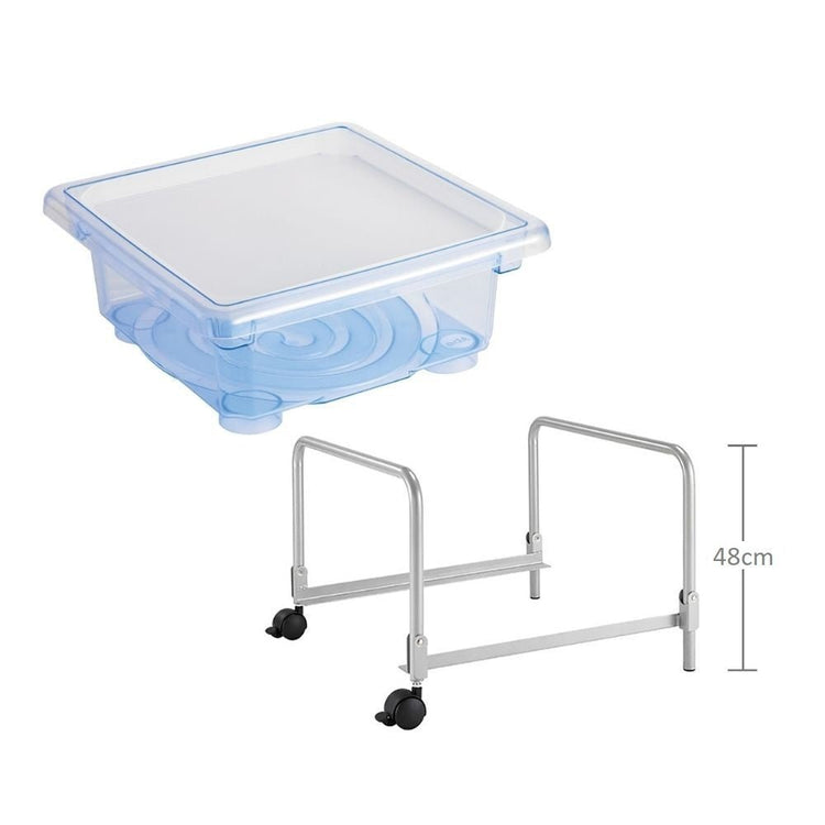 EDX EDUCATION | FUN2PLAY ACTIVITY TRAY - CLEAR TRAY & LID WITH STAND 48.5CM by EDX EDUCATION - The Playful Collective