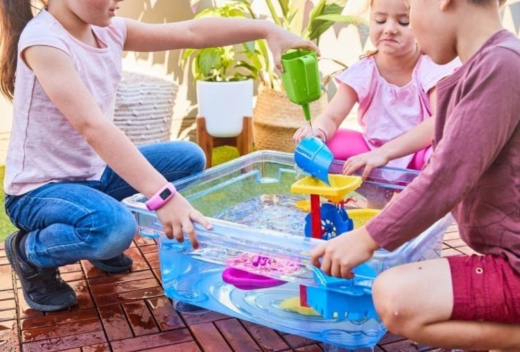 EDX EDUCATION | FUN2PLAY ACTIVITY TRAY - CLEAR TRAY & LID WITH STAND 48.5CM by EDX EDUCATION - The Playful Collective