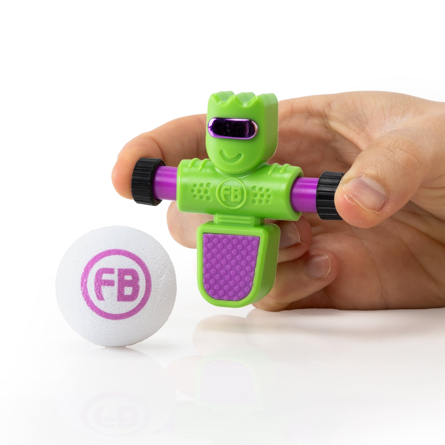 FAT BRAIN TOYS | FOOSBOTS - SINGLE - BOLT (GREEN/PURPLE) *SPOOKY SPECIAL EDITION* by FAT BRAIN TOYS - The Playful Collective