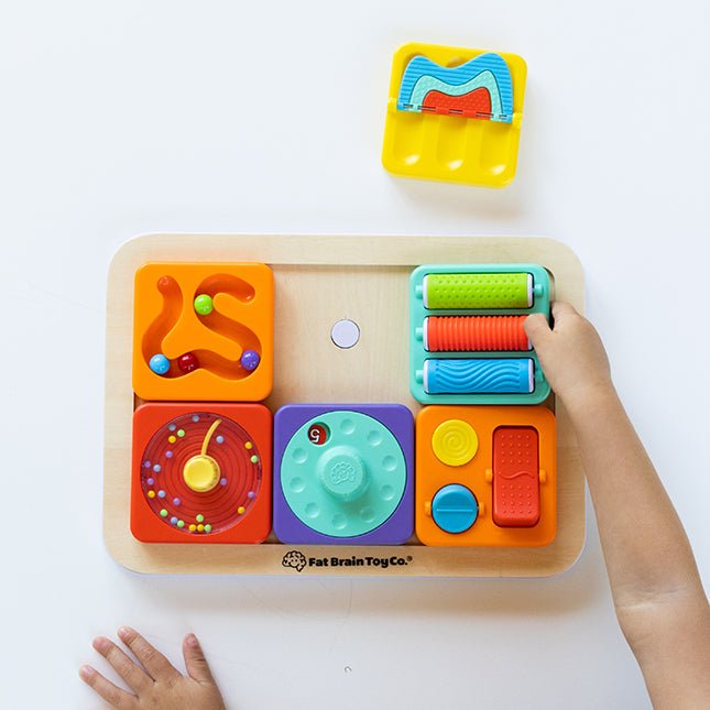 FAT BRAIN TOYS | PLAYTAB SENSORY SET 1 (FLIPPER, NUMBER DIAL, MAZE TILE) *PRE - ORDER* by FAT BRAIN TOYS - The Playful Collective