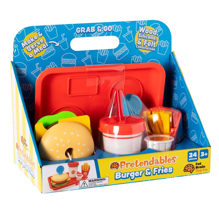 FAT BRAIN TOYS | PRETENDABLES BURGER & FRIES by FAT BRAIN TOYS - The Playful Collective