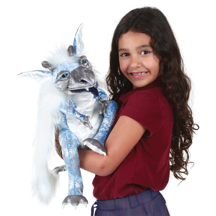 FOLKMANIS PUPPETS | ICE DRAGON PUPPET by FOLKMANIS PUPPETS - The Playful Collective