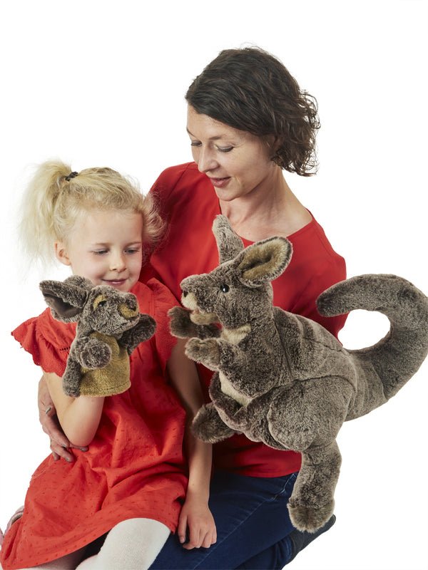 FOLKMANIS PUPPETS | KANGROO WITH JOEY PUPPET by FOLKMANIS PUPPETS - The Playful Collective