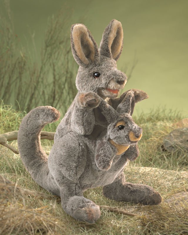 FOLKMANIS PUPPETS | KANGROO WITH JOEY PUPPET by FOLKMANIS PUPPETS - The Playful Collective