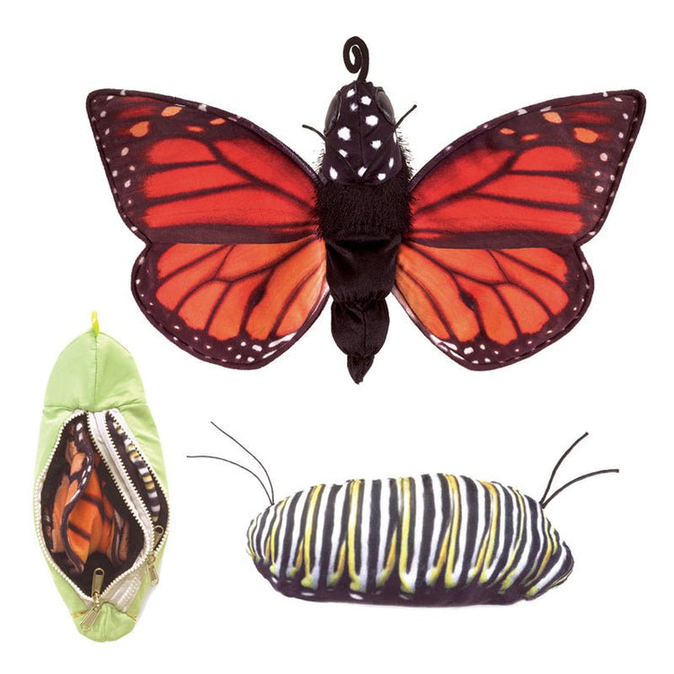 FOLKMANIS PUPPETS | MONARCH BUTTERFLY LIFE CYCLE PUPPET by FOLKMANIS PUPPETS - The Playful Collective
