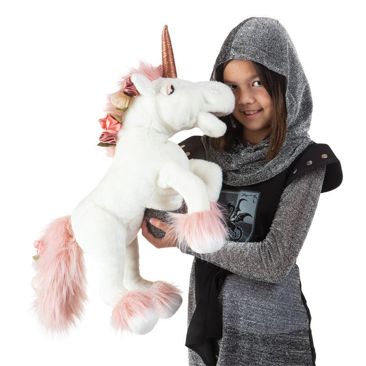 FOLKMANIS PUPPETS | UNICORN PUPPET WITH MUSIC BOX by FOLKMANIS PUPPETS - The Playful Collective