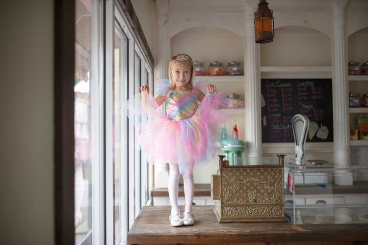 GREAT PRETENDERS | RAINBOW FAIRY DRESS & WINGS - SIZE 5 - 6 by GREAT PRETENDERS - The Playful Collective
