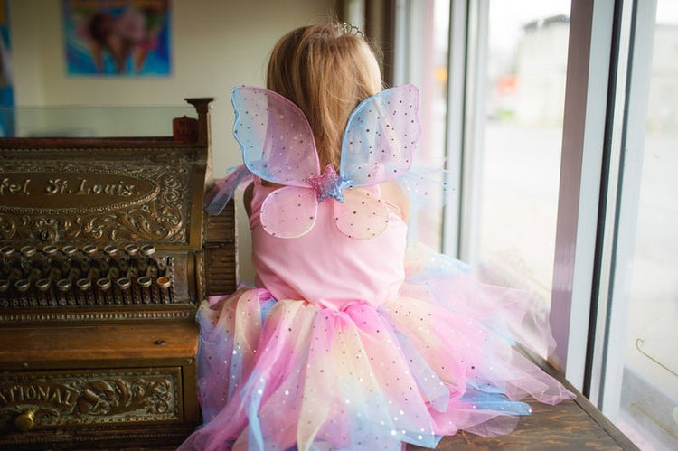 GREAT PRETENDERS | RAINBOW FAIRY DRESS & WINGS - SIZE 5 - 6 by GREAT PRETENDERS - The Playful Collective