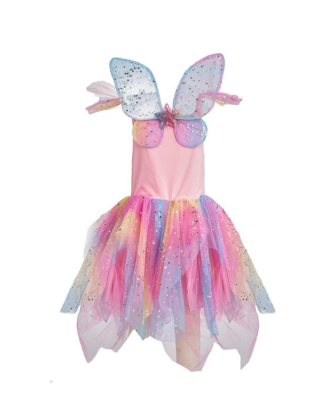 Rainbow Fairy Dress & Wings - Size 7-8 by Great Pretenders | The Playful Collective Rainbow Fairy Dress & Wings - Size 7-8 by Great Pretenders | The Playful Collective