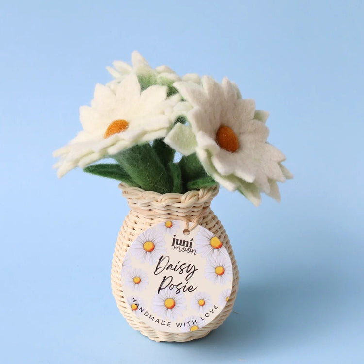 JUNI MOON | FELT DAISIES (VARIOUS COLOURS) White Daisies by JUNI MOON - The Playful Collective