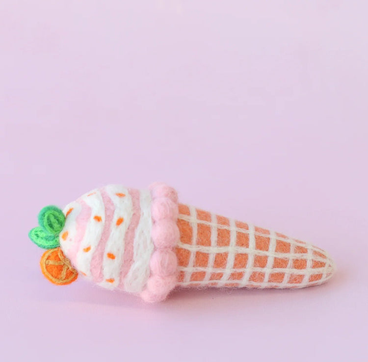 JUNI MOON | FELT ICE CREAMS Strawberry Lemon Sorbet by JUNI MOON - The Playful Collective