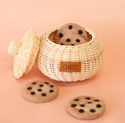 JUNI MOON | RATTAN COOKIE POT Tan Label by JUNI MOON - The Playful Collective