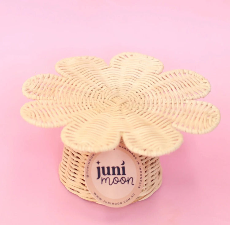 JUNI MOON | RATTAN DAISY CAKE STAND by JUNI MOON - The Playful Collective