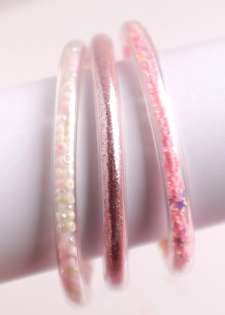 LAUREN HINKLEY | PINK GLITTER ELASTIC BRACELETS by LAUREN HINKLEY AUSTRALIA - The Playful Collective