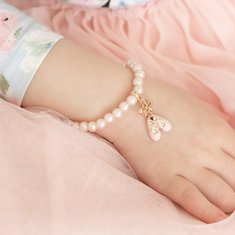 LAUREN HINKLEY | PINK PEARL BELLA BALLERINA SLIPPERS BRACELET by LAUREN HINKLEY AUSTRALIA - The Playful Collective