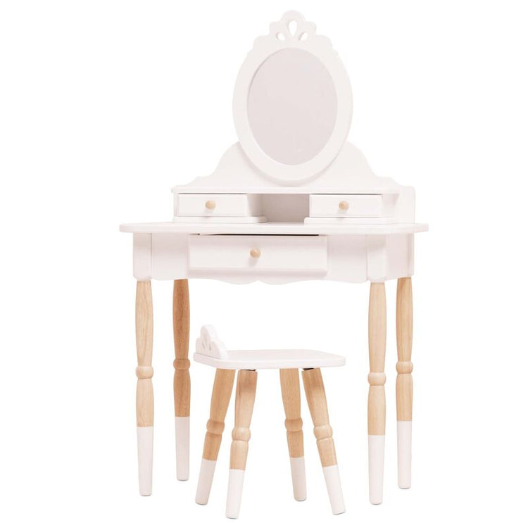 LE TOY VAN | HONEYBAKE DRESSING UP VANITY TABLE & STOOL by LE TOY VAN - The Playful Collective