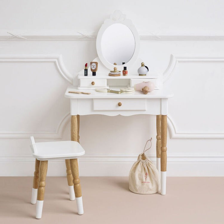 LE TOY VAN | HONEYBAKE DRESSING UP VANITY TABLE & STOOL by LE TOY VAN - The Playful Collective