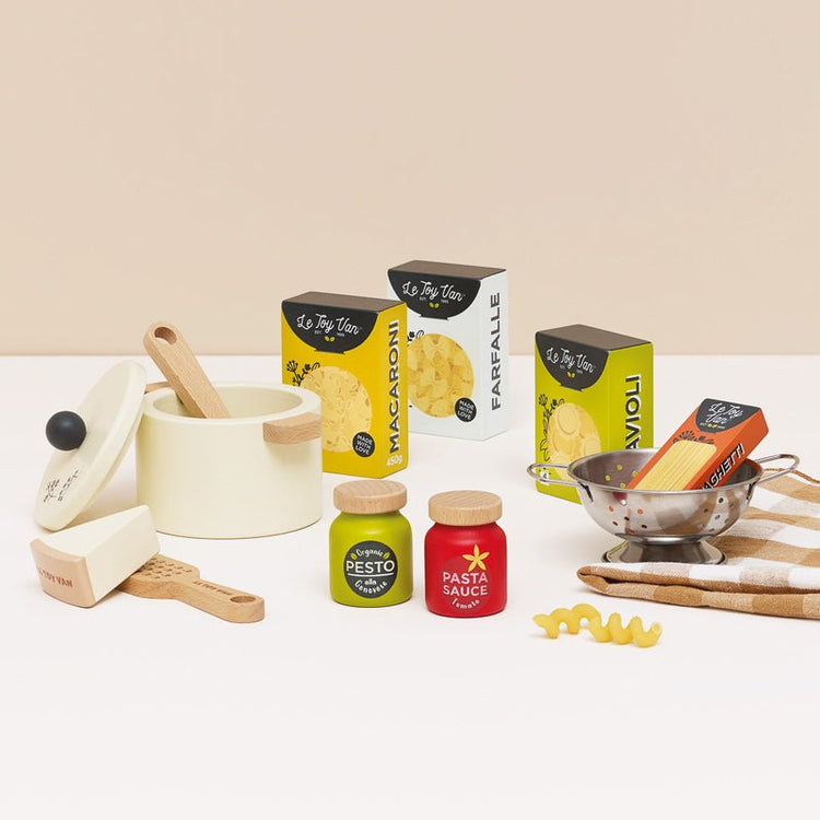 LE TOY VAN | SUPERMARKET GROCERY WEEKLY SHOP & ORGANIC PASTA SET BUNDLE by LE TOY VAN - The Playful Collective