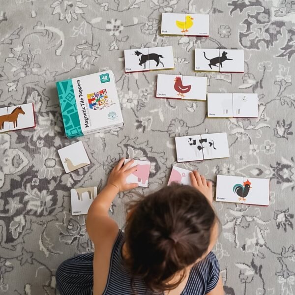 LEARN & GROW | MAGNETIC TILE TOPPER - DUO ANIMAL PUZZLE PACK (40 PIECE) *PRE-ORDER* by LEARN & GROW TOYS - The Playful Collective