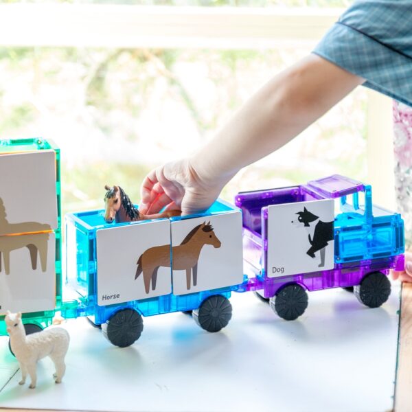 LEARN & GROW | MAGNETIC TILE TOPPER - DUO ANIMAL PUZZLE PACK (40 PIECE) *PRE-ORDER* by LEARN & GROW TOYS - The Playful Collective