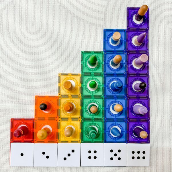 LEARN & GROW | MAGNETIC TILE TOPPER - NUMERIC PACK (40 PIECE) *PRE-ORDER* by LEARN & GROW TOYS - The Playful Collective