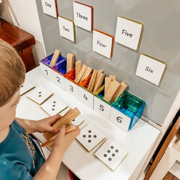 LEARN & GROW | MAGNETIC TILE TOPPER - NUMERIC PACK (40 PIECE) *PRE-ORDER* by LEARN & GROW TOYS - The Playful Collective