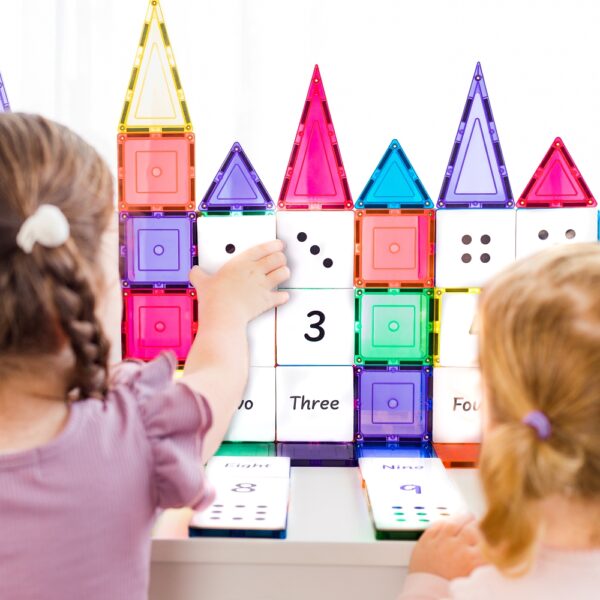 LEARN & GROW | MAGNETIC TILE TOPPER - NUMERIC PACK (40 PIECE) *PRE-ORDER* by LEARN & GROW TOYS - The Playful Collective