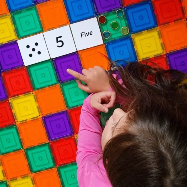LEARN & GROW | MAGNETIC TILE TOPPER - NUMERIC PACK (40 PIECE) *PRE-ORDER* by LEARN & GROW TOYS - The Playful Collective