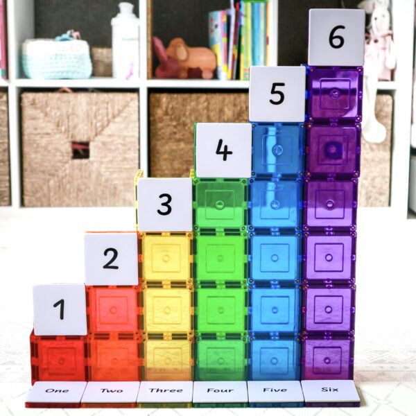 LEARN & GROW | MAGNETIC TILE TOPPER - NUMERIC PACK (40 PIECE) *PRE-ORDER* by LEARN & GROW TOYS - The Playful Collective