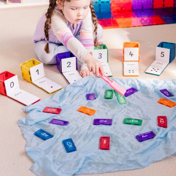 LEARN & GROW | MAGNETIC TILE TOPPER - NUMERIC PACK (40 PIECE) *PRE-ORDER* by LEARN & GROW TOYS - The Playful Collective