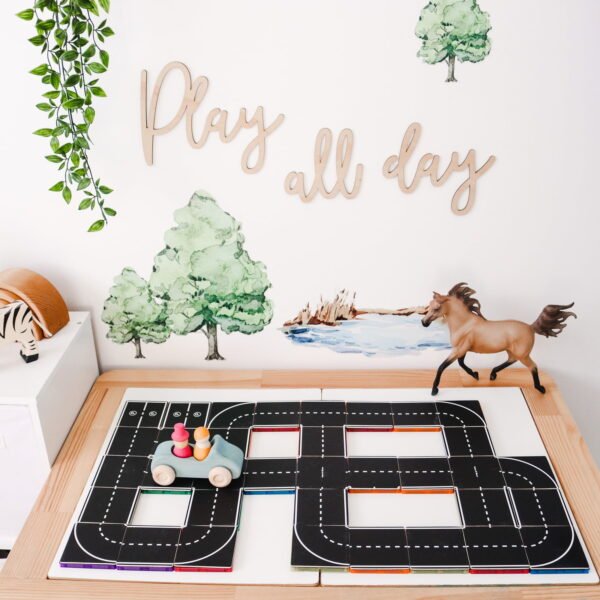 LEARN & GROW | MAGNETIC TILE TOPPER - ROAD PACK (40 PIECE) *PRE-ORDER* by LEARN & GROW TOYS - The Playful Collective