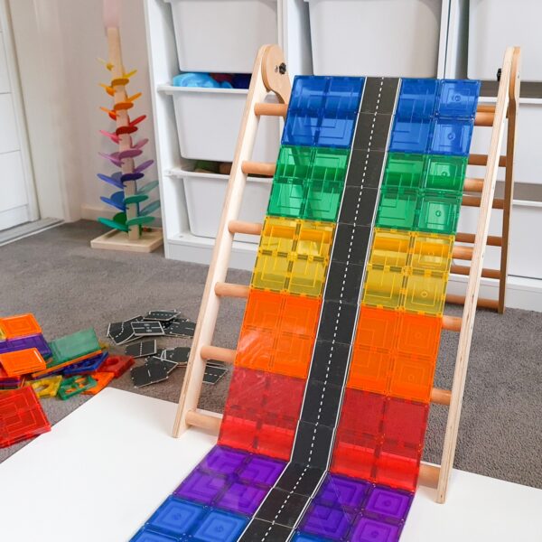 LEARN & GROW | MAGNETIC TILE TOPPER - ROAD PACK (40 PIECE) *PRE-ORDER* by LEARN & GROW TOYS - The Playful Collective